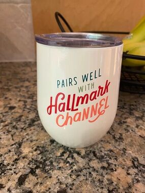 White Hallmark Insulated Wine Tumbler